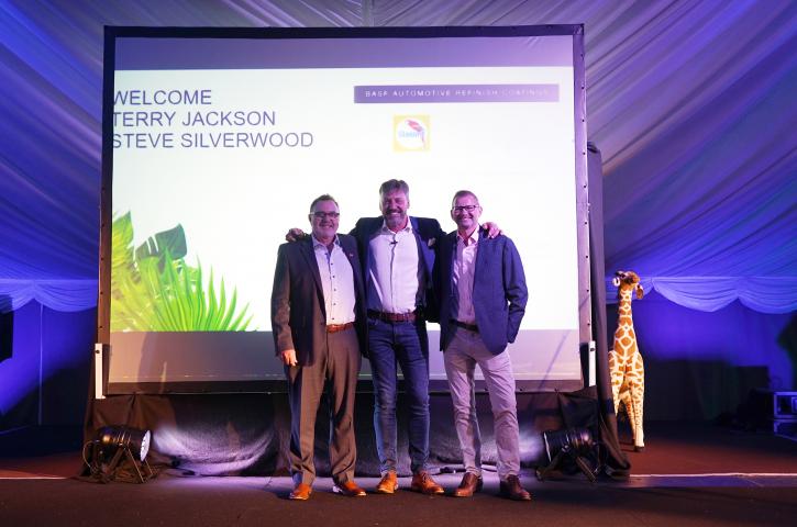 L to R: Terry Jackson (Country Manager UK & IE, BASF Automotive Refinish), Chris Weeks (Director, National Body Repair Association), Steve Silverwood (Managing Director, ECA Business Energy). Photo courtesy of the NBRA.